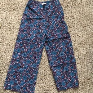 Floral Gaucho Pants